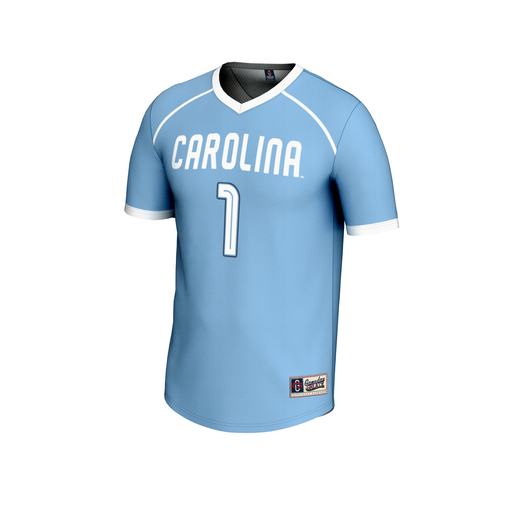 [DDG] North Carolina Tar Heels GameDay Greats Youth Lightweight Women's Lacrosse Fashion Jersey - Carolina Blue