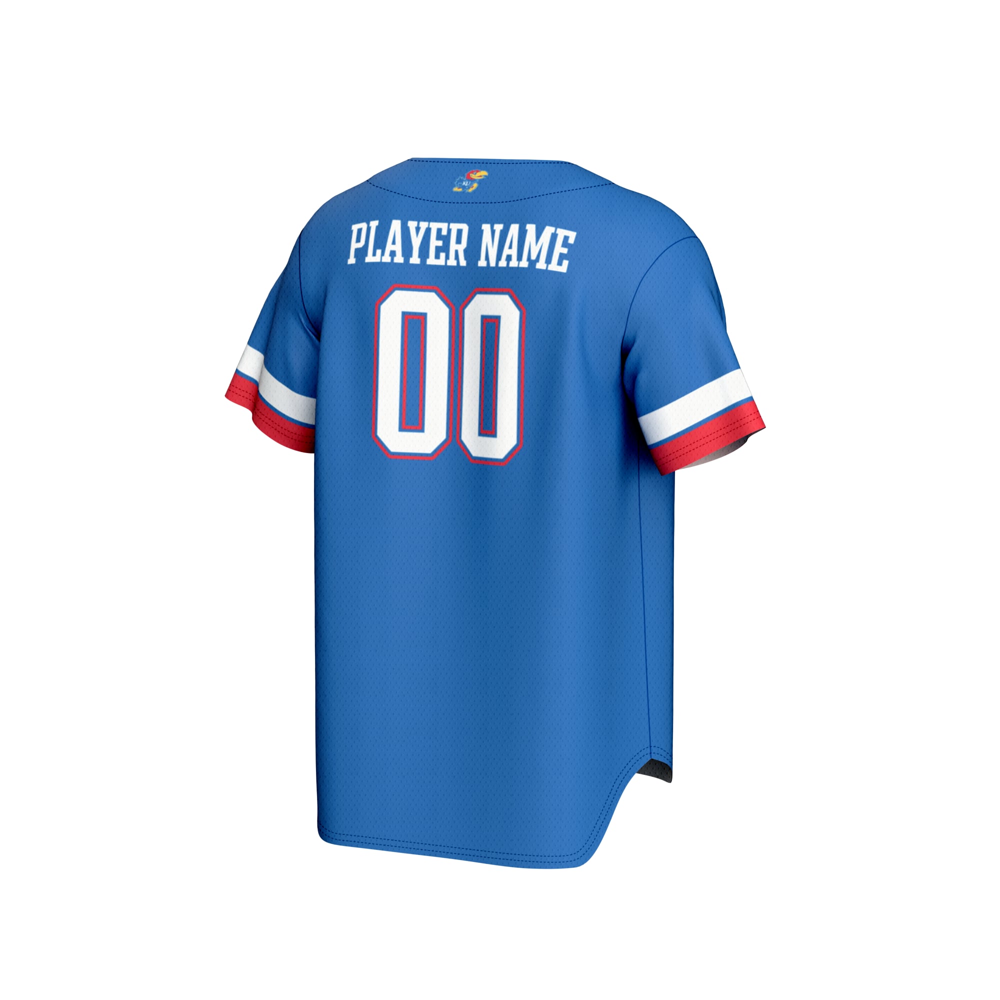 Kansas Jayhawks GameDay Greats Unisex NIL Pick-A-Player Lightweight Baseball Jersey - Royal