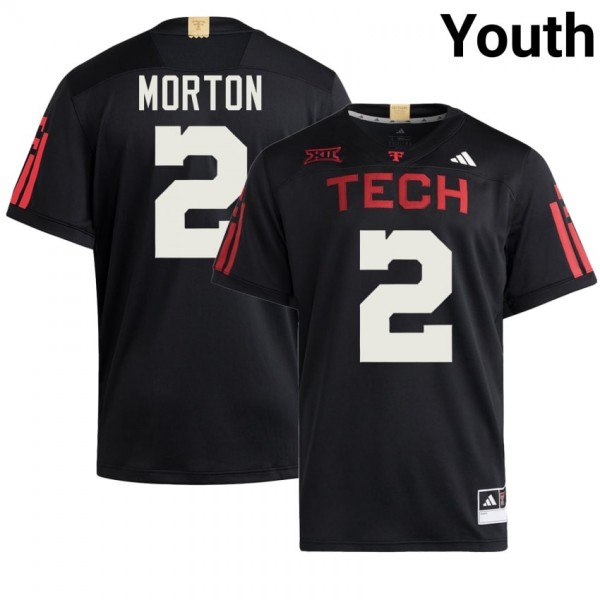 Youth Texas Tech Red Raiders Behren Morton #2 Ncaa Red Performance