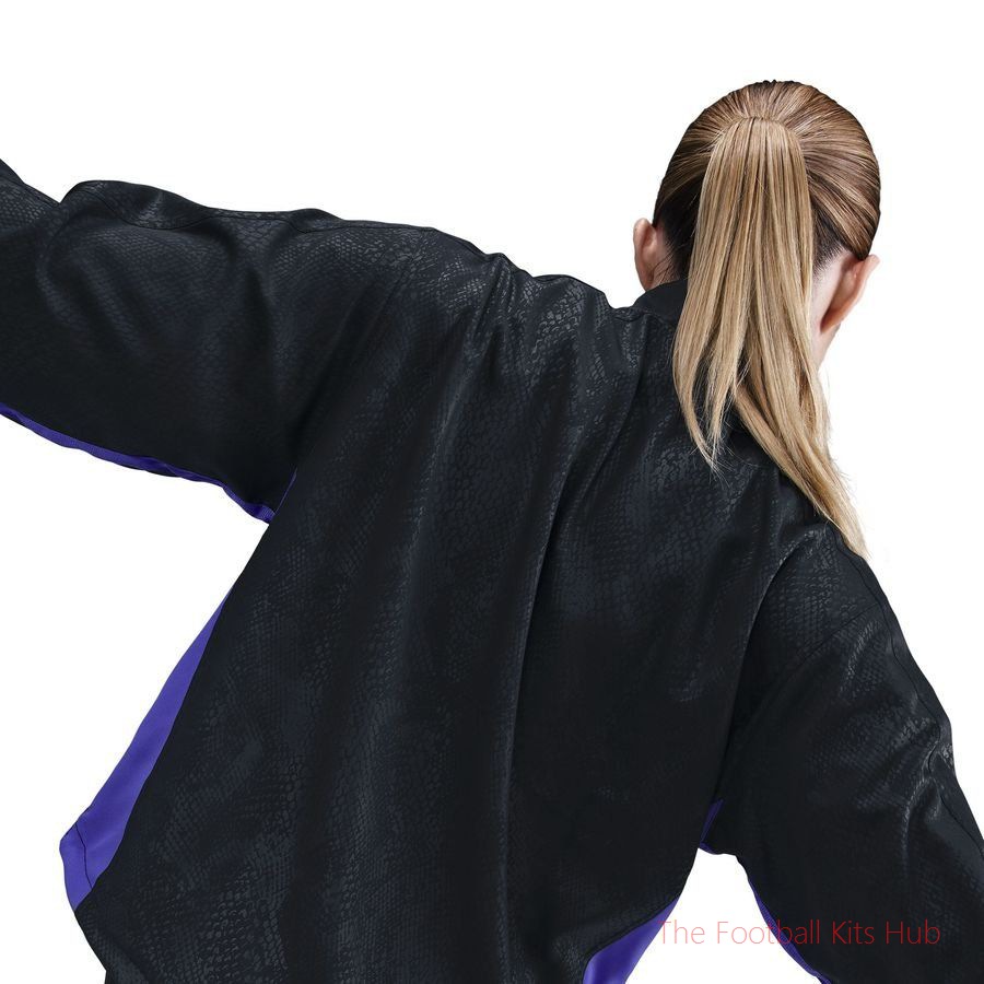 FCB W NK TRK JKT AW GX BLACK/PERSIAN VIOLET/PERSIAN VIOLET