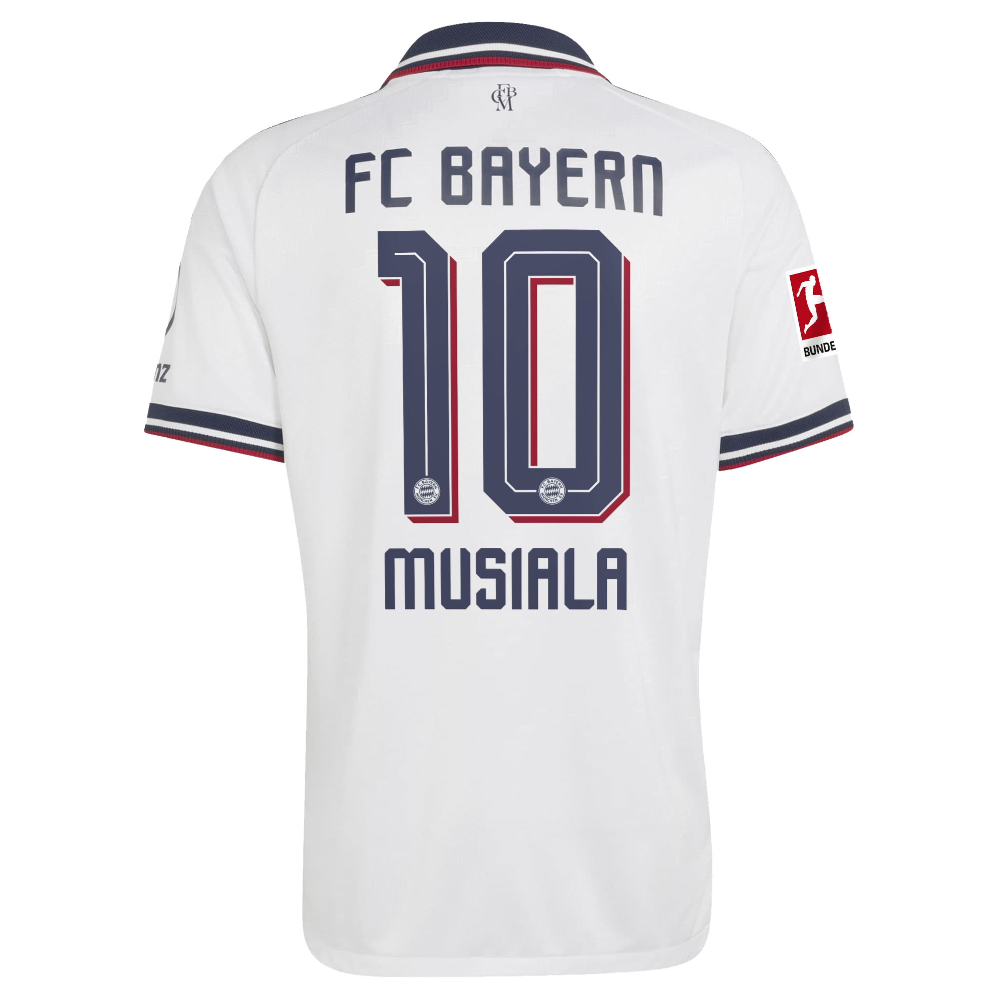 [SJH] Jamal Musiala #42 Bayern Munich 2026/27 Away On-Field Authentic Jersey - White