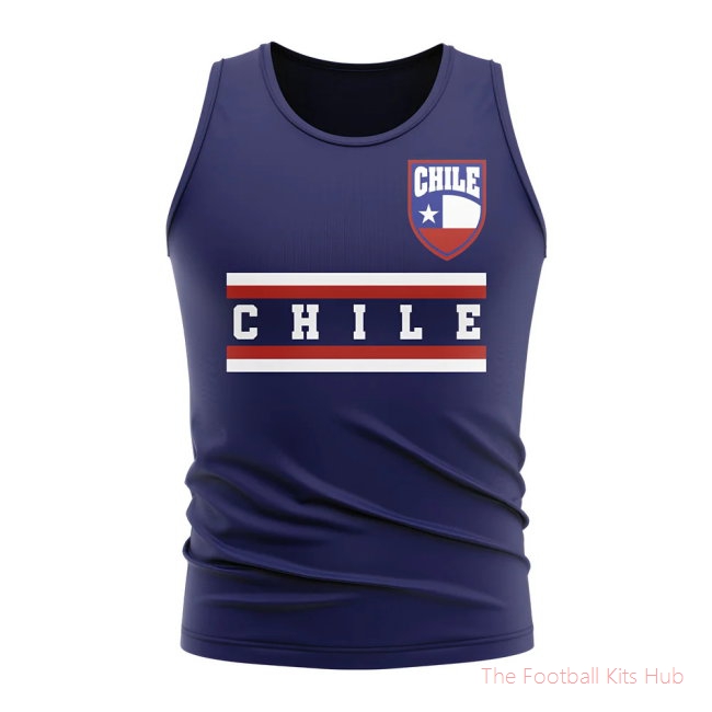 Chile Core Football Country Sleeveless Tee (Navy)