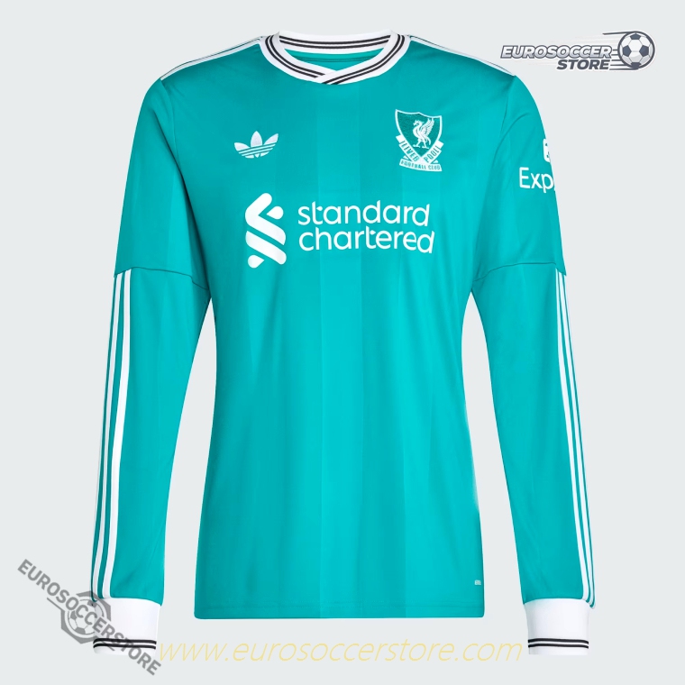 Woodman's 28 Liverpool Third Long Sleeve Jersey for the 25-26 Season