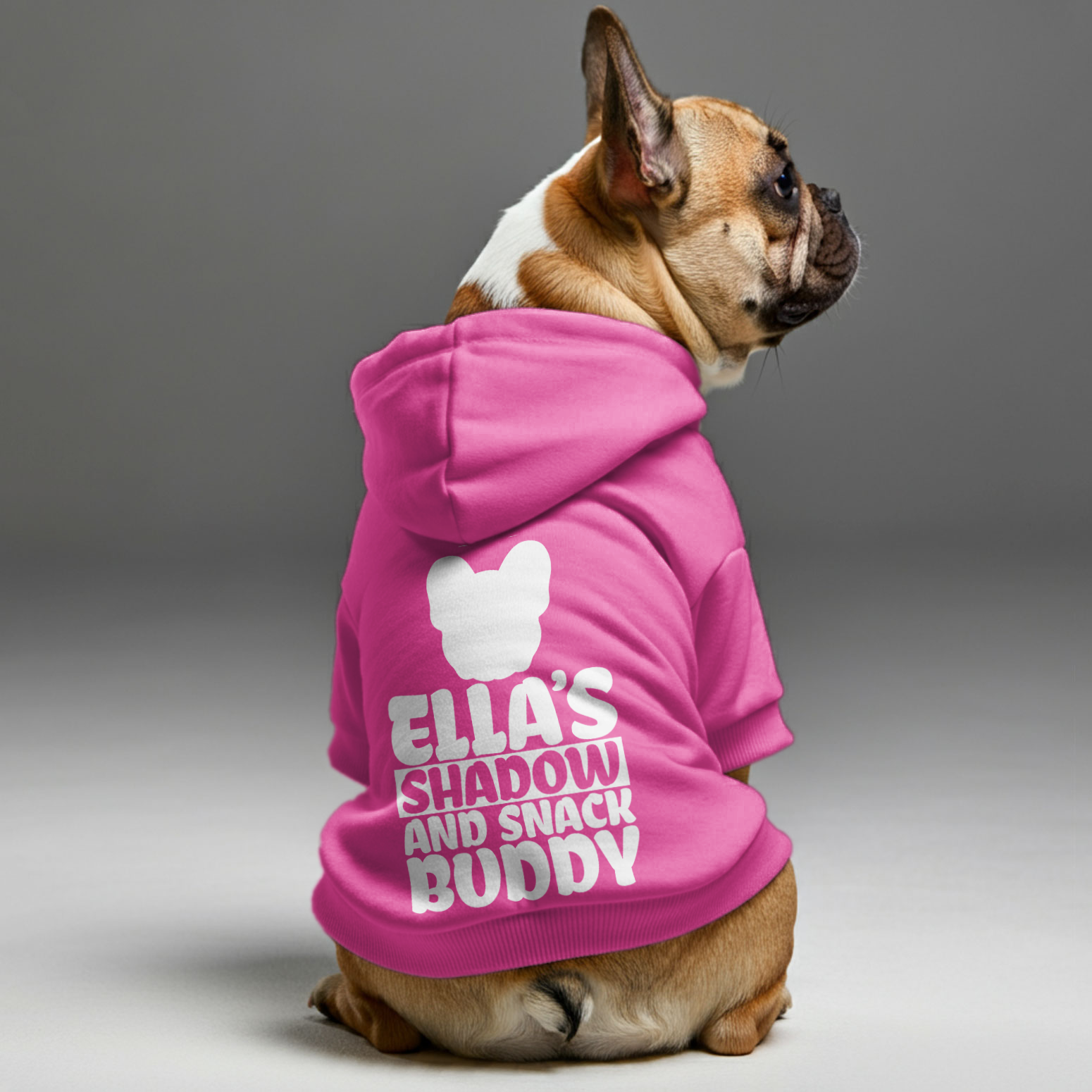 Everyday Personalized French Bulldog Hoodies With Owner's Name And Fu...
