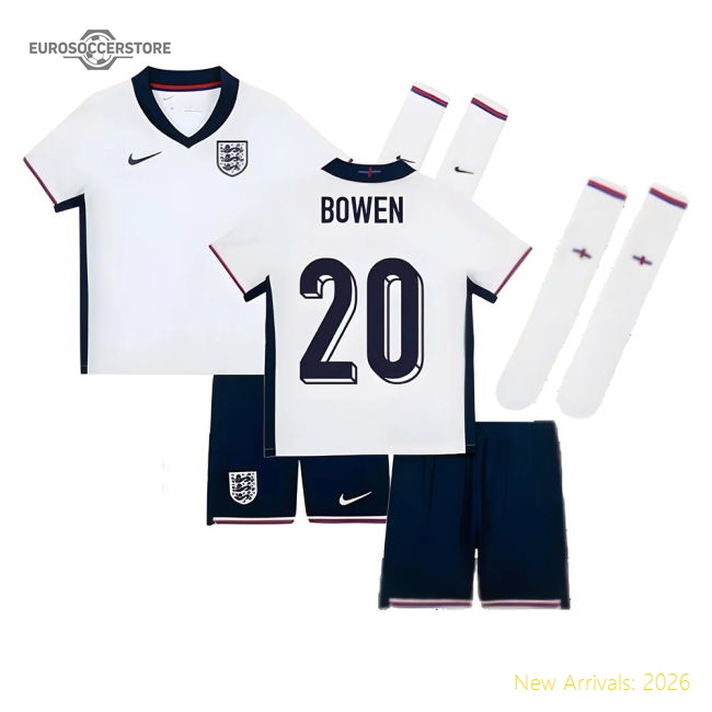 England Home Mini Kit 2024-2025 Supporter Wear Jersey