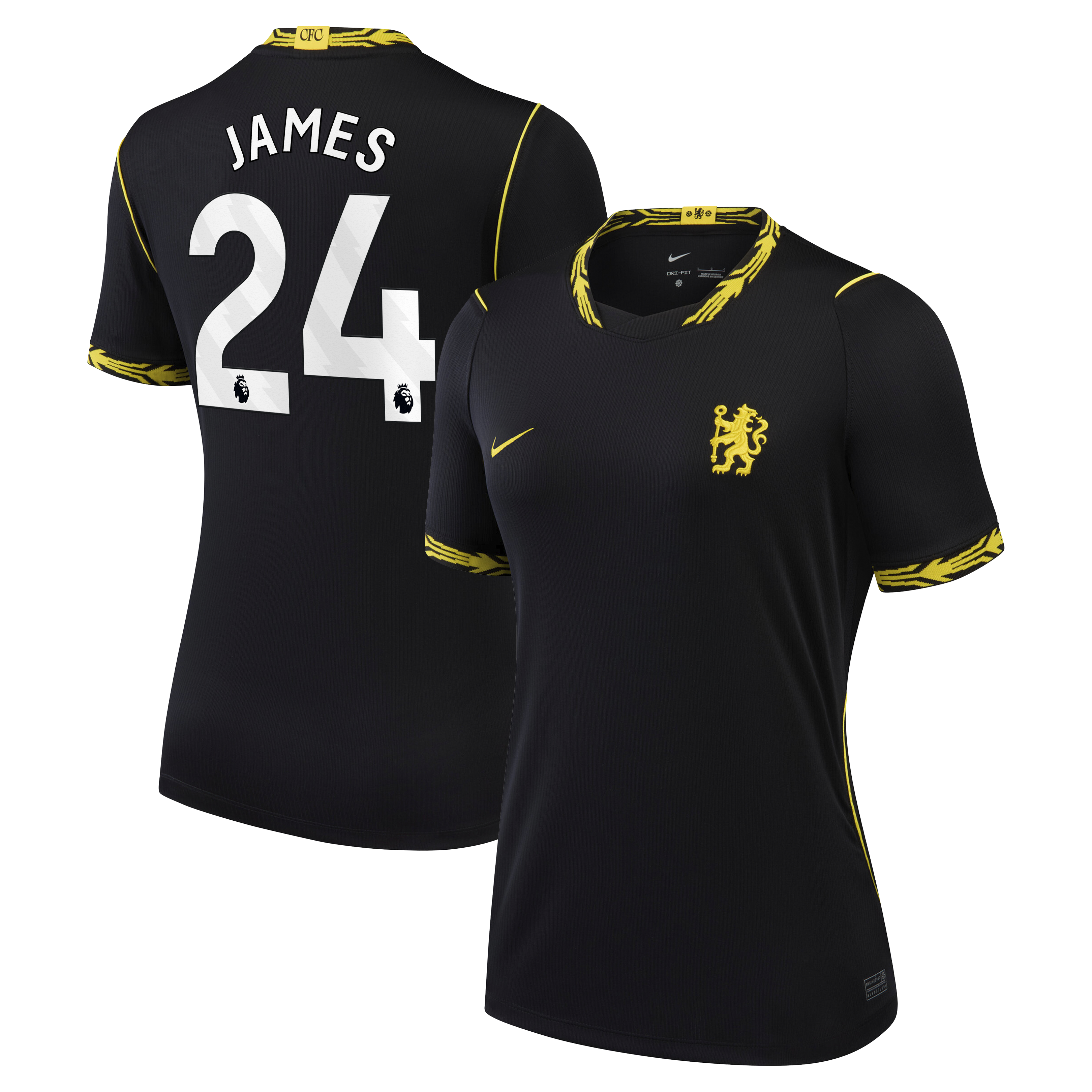 [SJH] Reece James Chelsea Women's 2026/27 Away Stadium Replica Jersey - Black