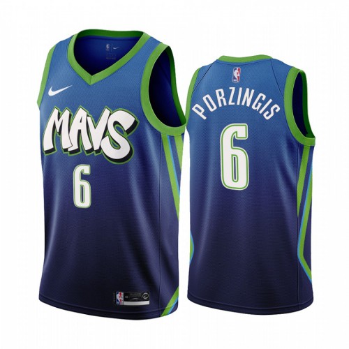 Dallas Mavericks Kristaps Authentic Style Player Jersey Retro Style #6