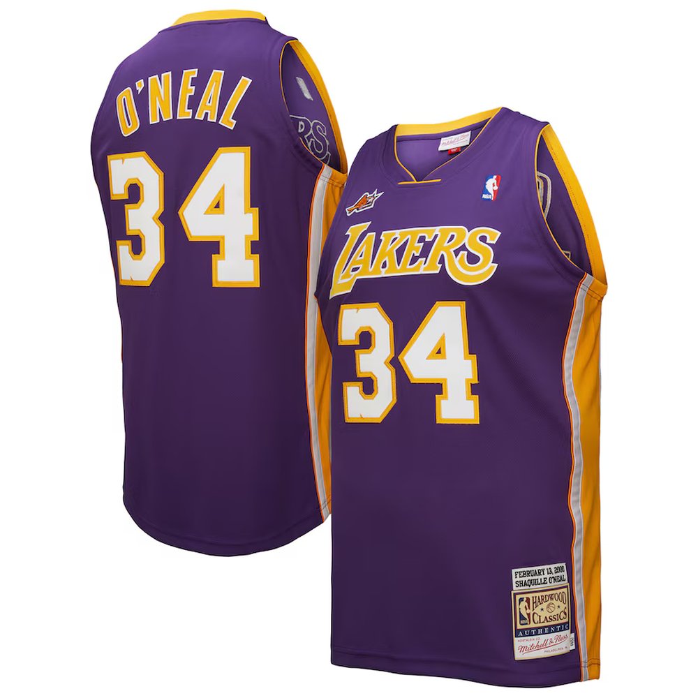 Durable 34 Los Angeles Lakers Purple Jersey - - Must-Have Jersey