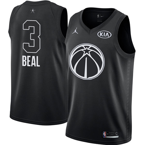 LAC Black Nike W. Wizards #3 NBA Jersey Game Day Wear Basketball Jersey