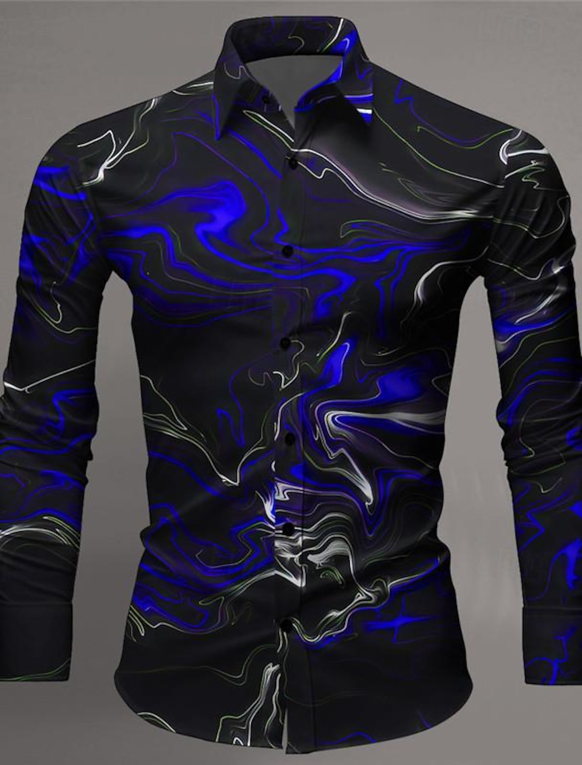 Men's Printed Shirts Long Sleeve Subcultural Vacation Party Street