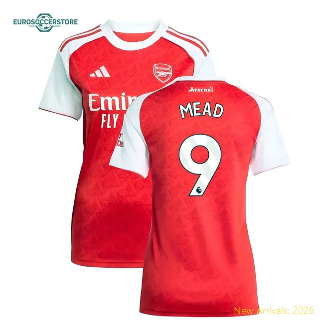 2025-2026 Arsenal Home Fan Version Female Soccer Jersey Game Day Outfit