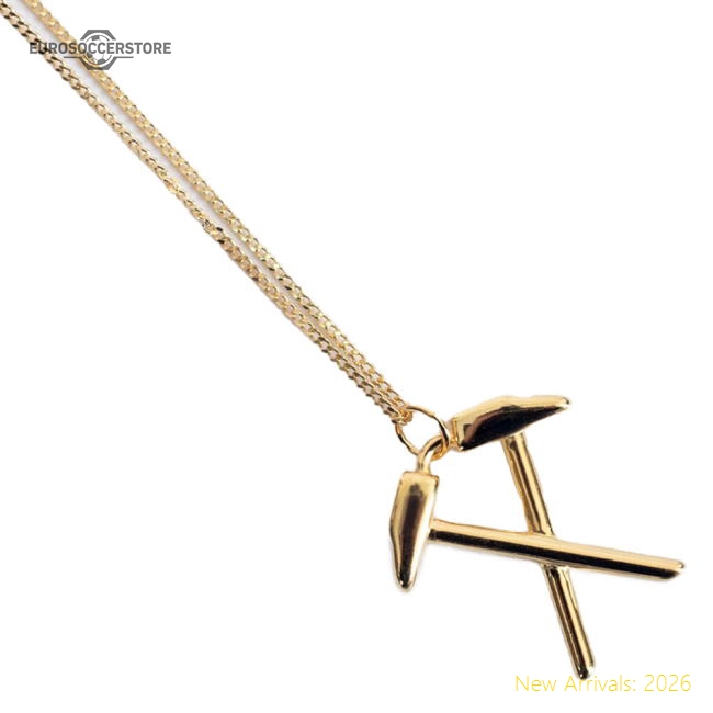 West Ham United Fc 18Ct Gold Plated On Silver Pendant & Chain