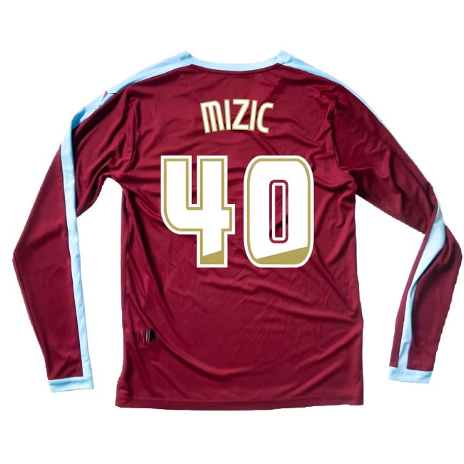 Burnley Long Sleeve Home Shirt Excellent S Mizic #40 Ultra Comfort...