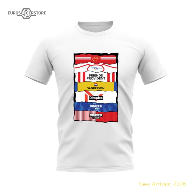 Southampton Sponsor History T-shirt (white) - Fantastic Value