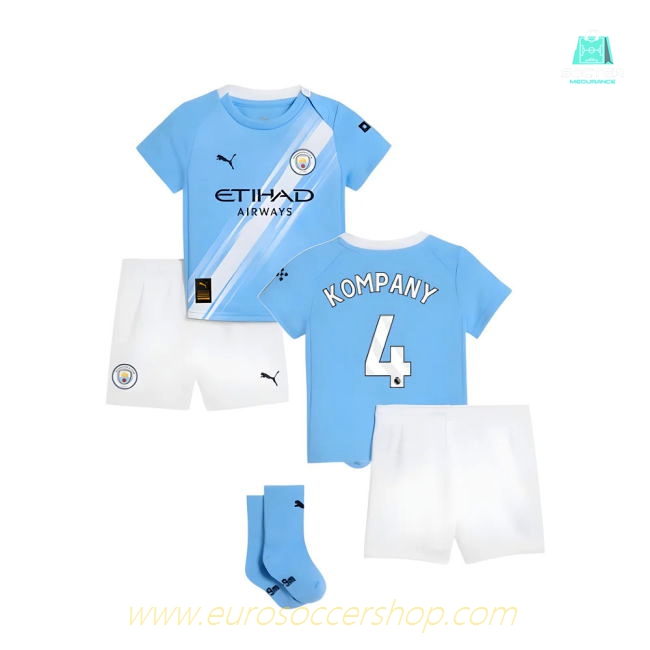 2025-2026 Man City Home Baby Kit (Kompany 4)