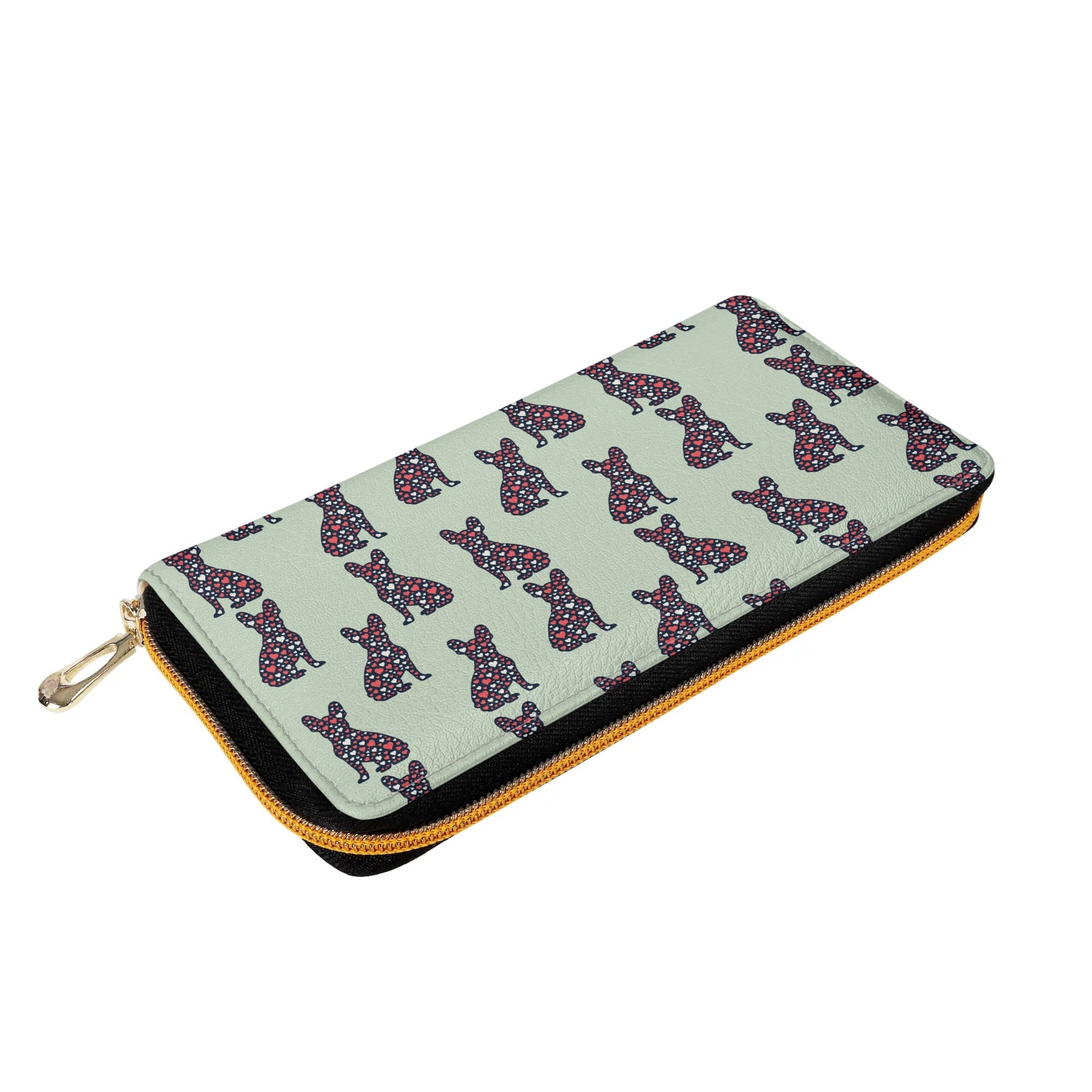 Comfortable Coco - Leather Zipper Wallet for French Bulldog Lovers