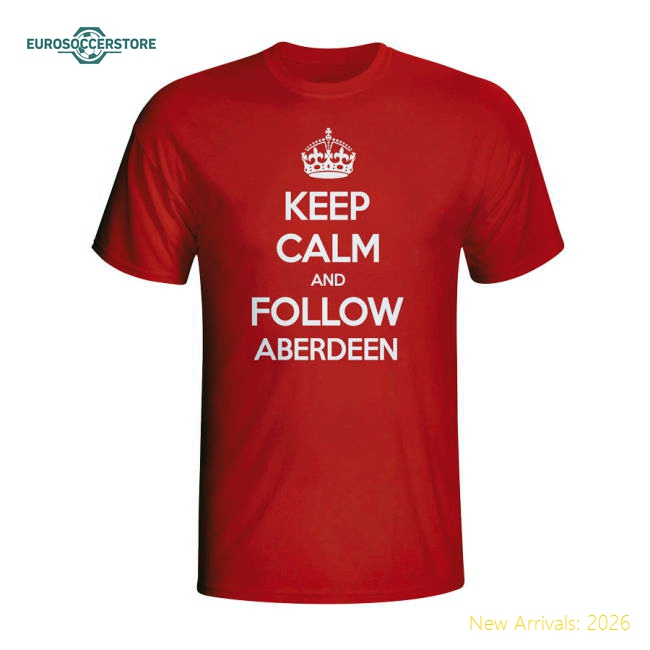 Keep Calm And Follow Aberdeen T-shirt (red) - Kids
