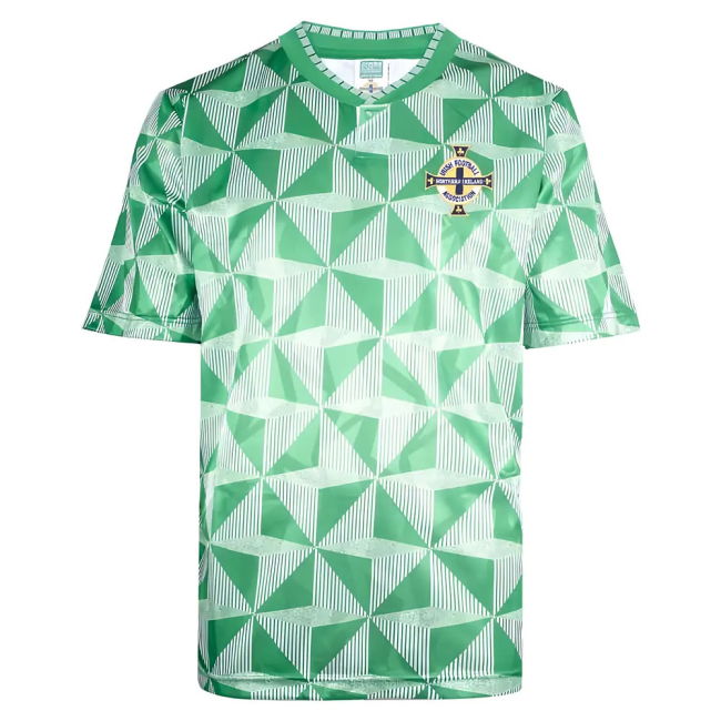 Northern Ireland 1990 Home Retro Shirt (Best 7) Euro Netherlands