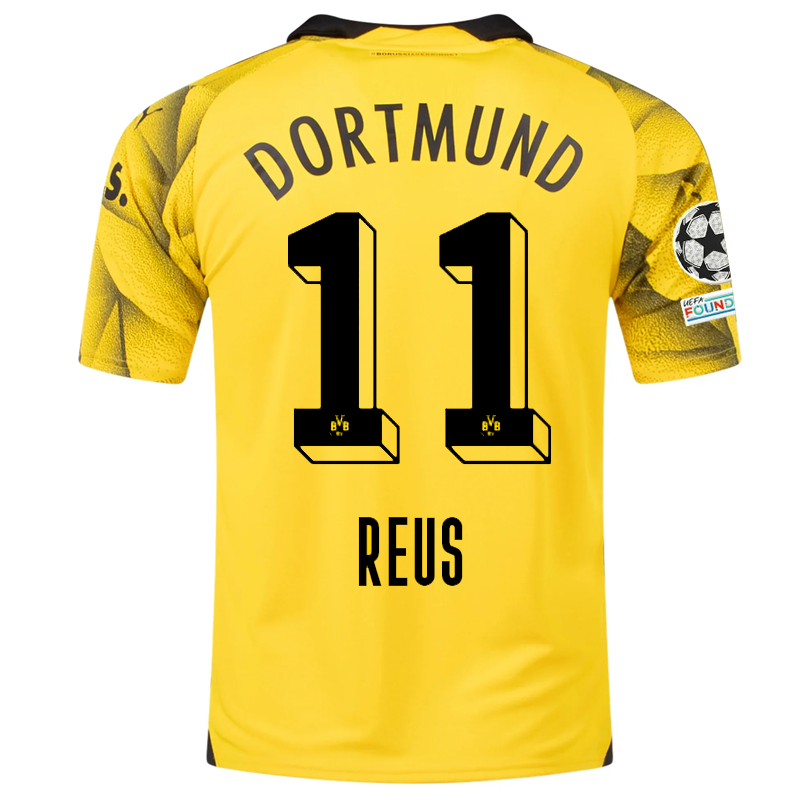 Borussia Dortmund Reus 2023-2024 UCL Third Jersey – Authentic Shirt