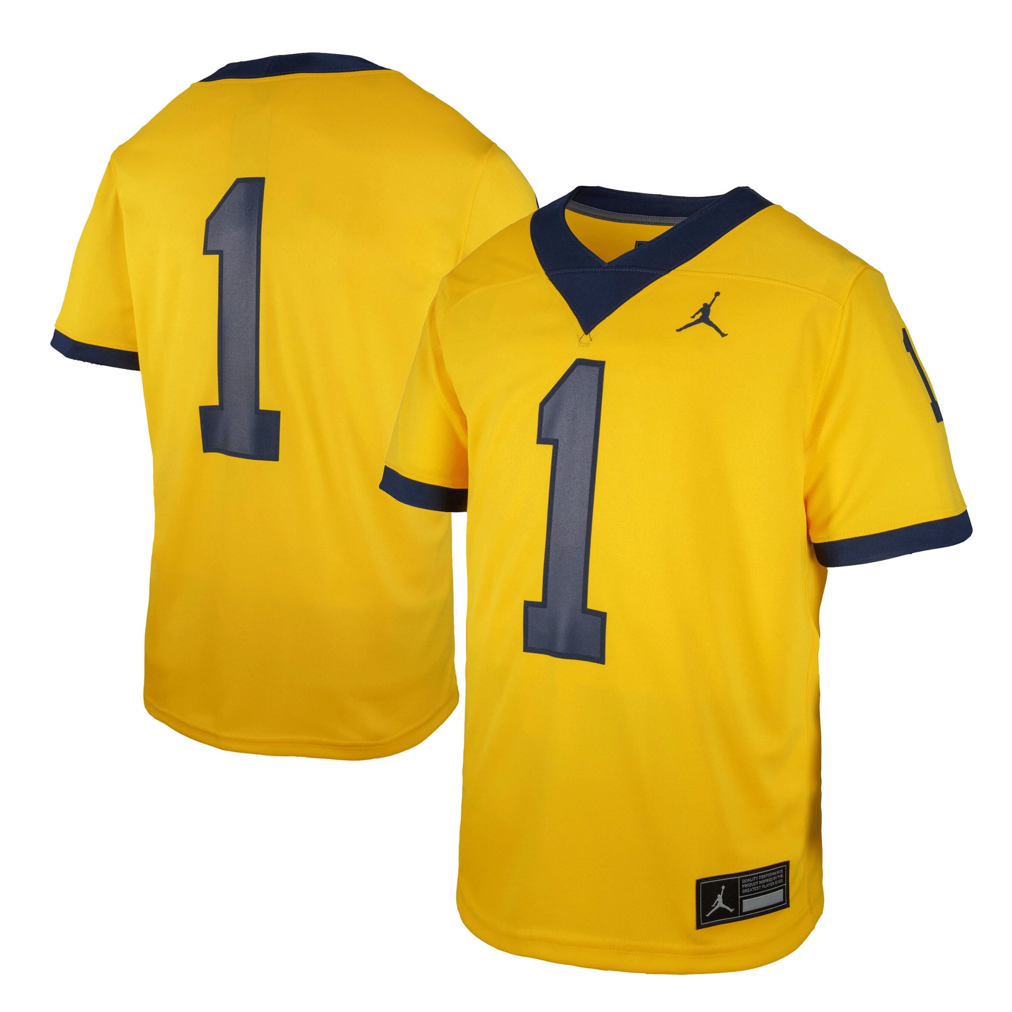 Michigan Wolverines Jordan Brand Toddler Replica Football Jersey - Maize