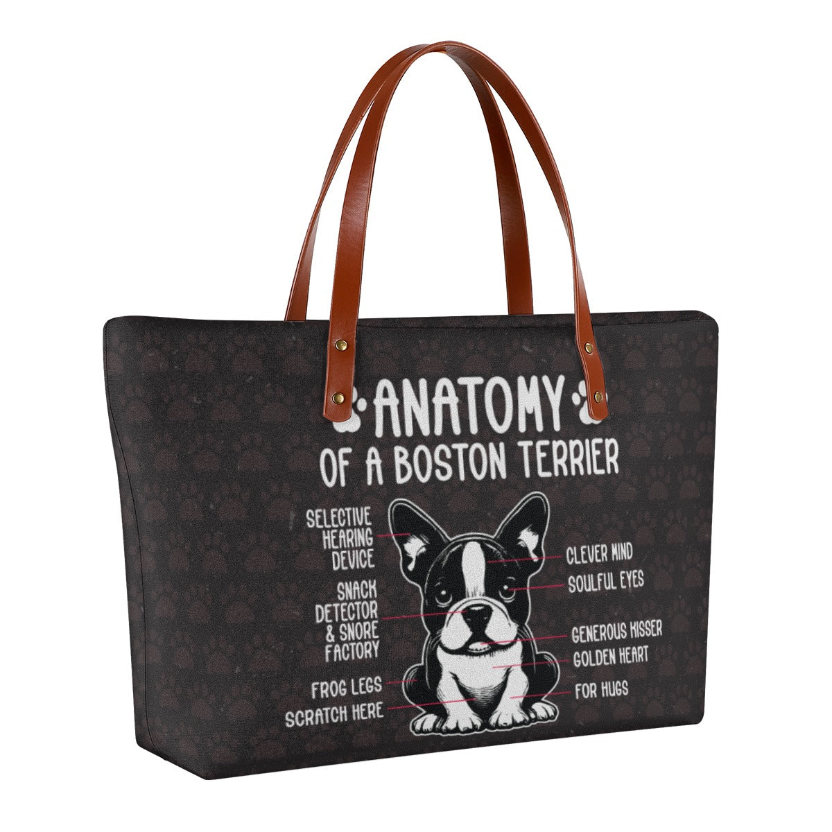 Women's Tote Bag For Boston Terrier Lovers Dog Supplies | Safe For Paws