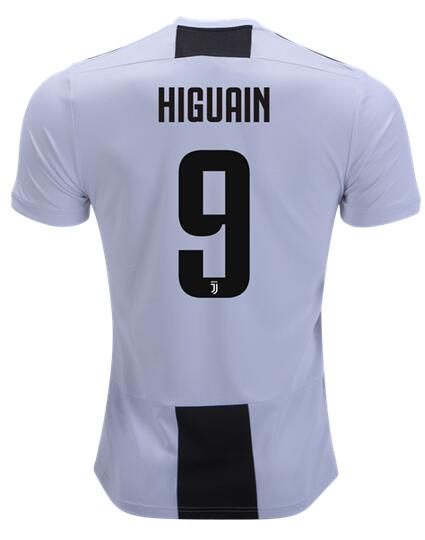 Moisture Wicking Higuain Juventus Home 201819 Soccer Jersey Shirt