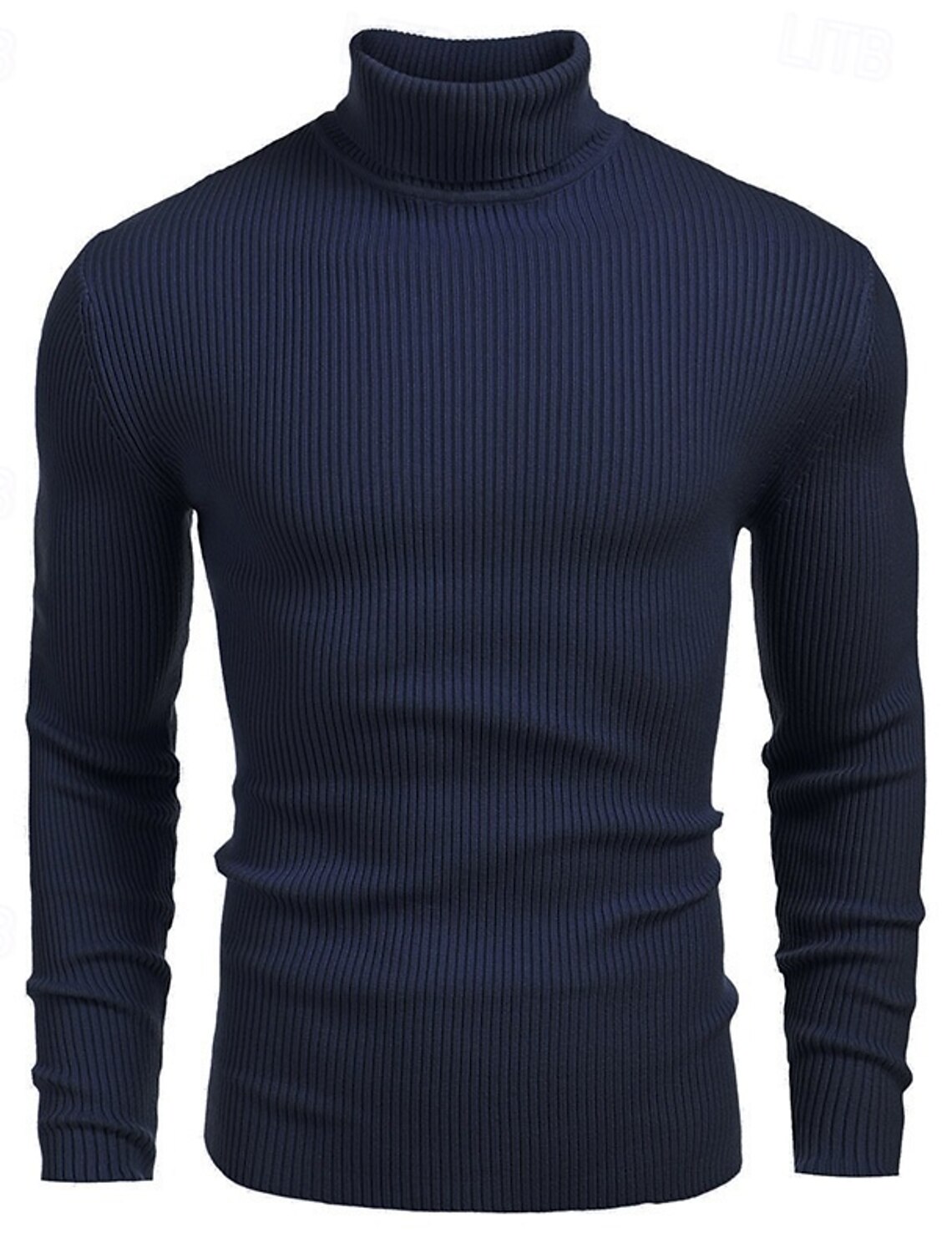 Men's Sweater Pullover Jumper Ribbed Knit Regular Tops Knitted Slim