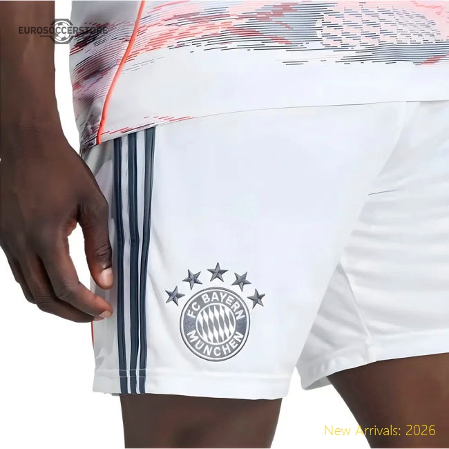2025-2026 Bayern Munich Away Shorts (white) - Supporter Edition