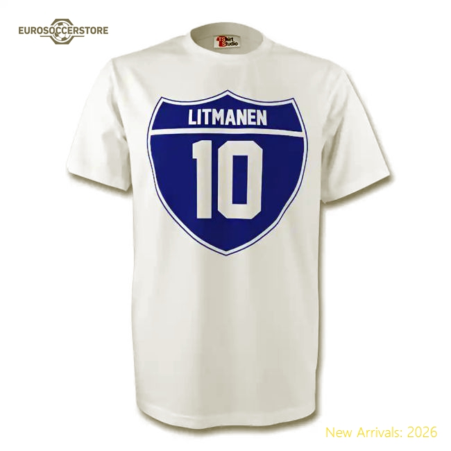 Jari Litmanen Finland Crest Tee (white) - Kids