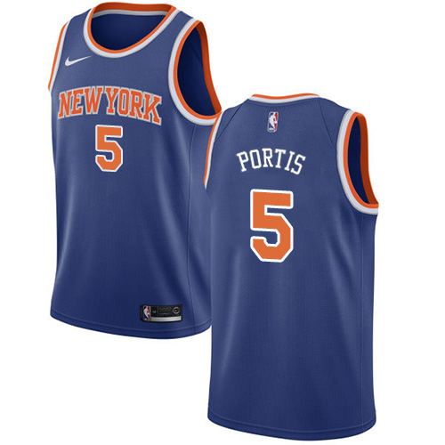 Trail Blazers Blue York Knicks #5 Nike Jersey - On Sale Basketball Jersey