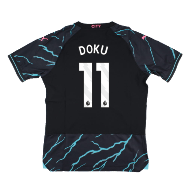 Licensed 2023-2024 Man City Premier League Third Uniform (Doku 11)