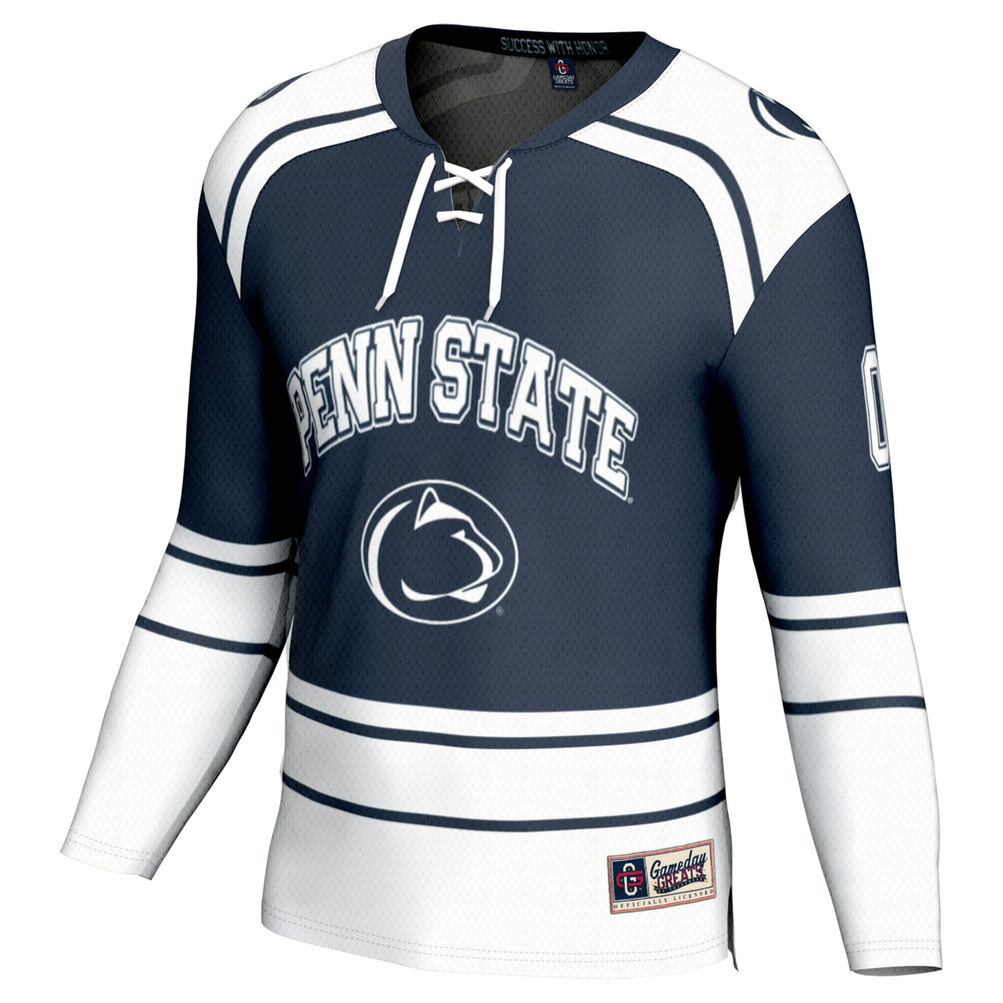 [NJP] Penn State Nittany Lions GameDay Greats Youth NIL Pick-A-Player Men's Ice Hockey Fashion Jersey - Navy