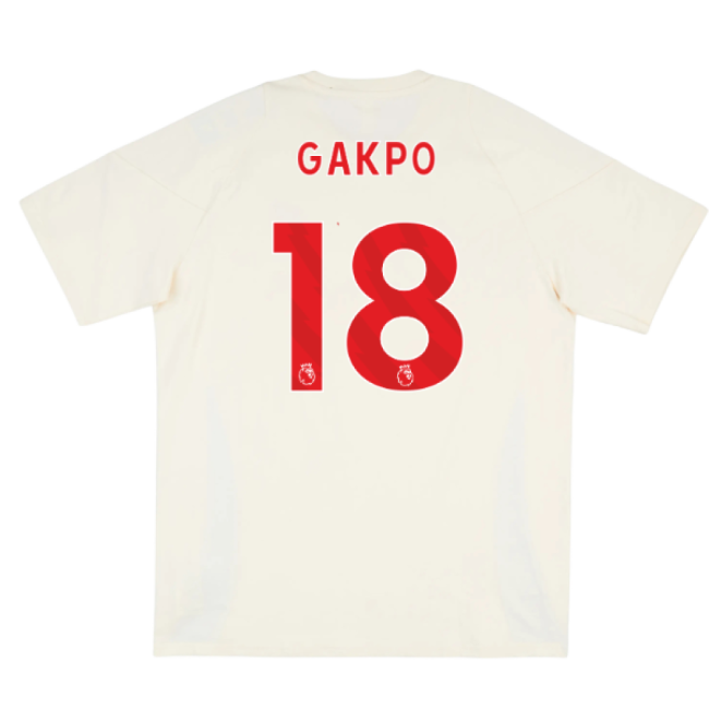 2025-20 Liverpool Training Shirt with Gakpo 18 L