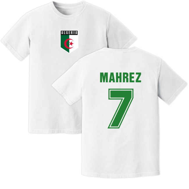Championship Mahrez Algeria Training Jersey (White) Collector'S-Item