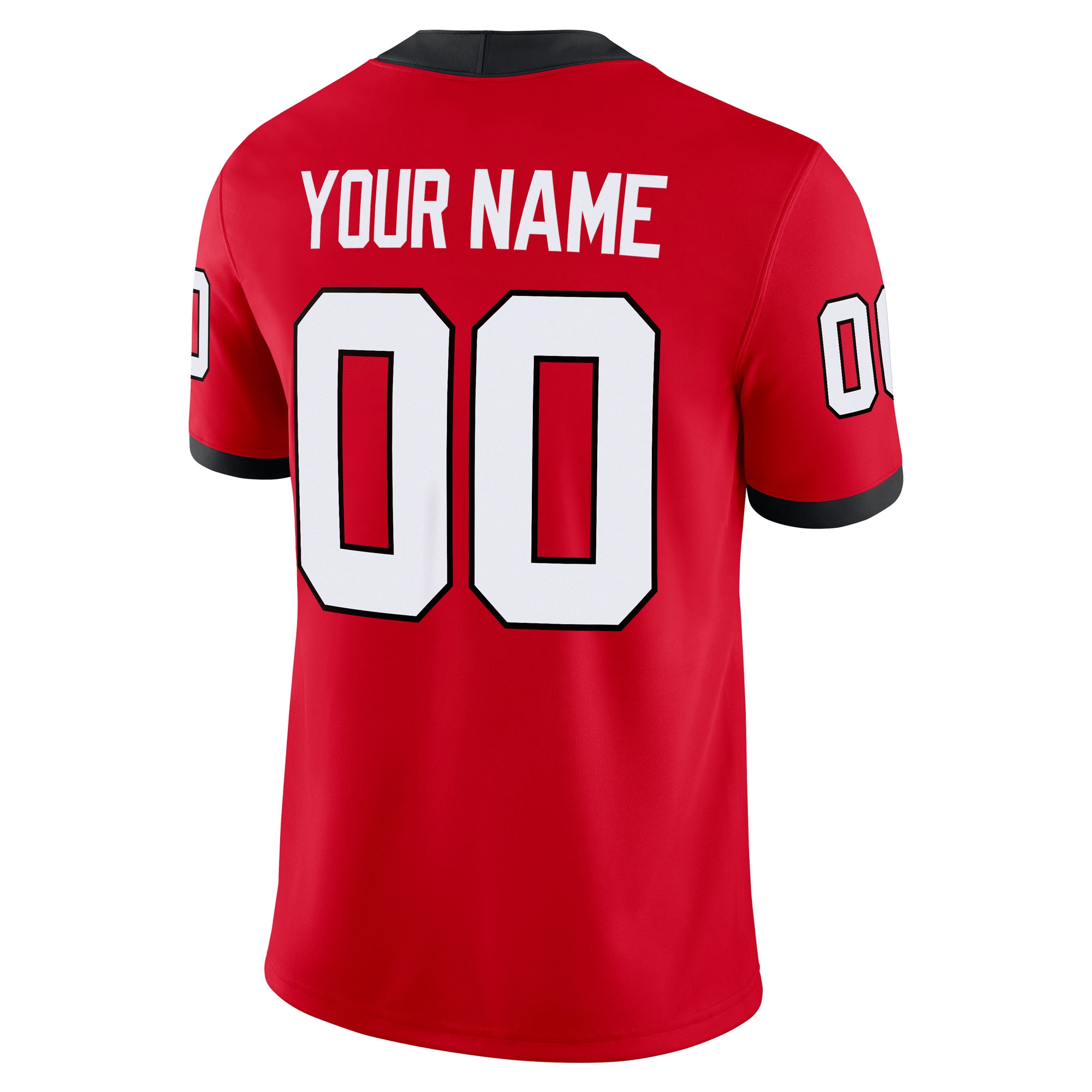 [NJP] Georgia Bulldogs Custom Football Game Jersey - Red