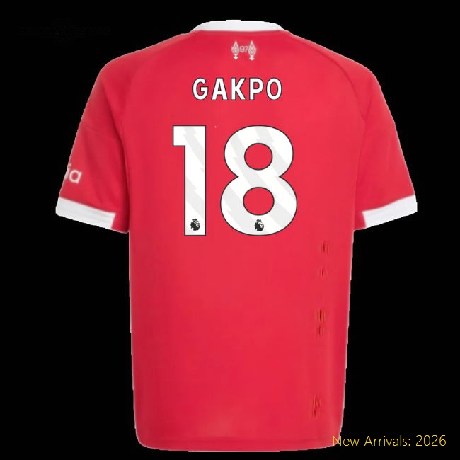 Soft Liverpool Kids Jersey Gakpo 2025-2026 Performance Fabric