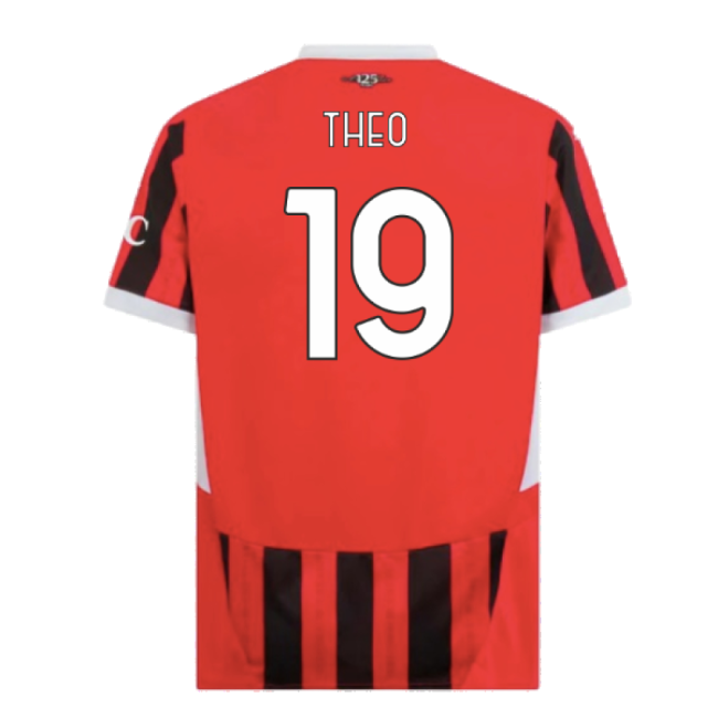 AC Milan Official 2024-2025 Home Shirt (Theo 19) | Official