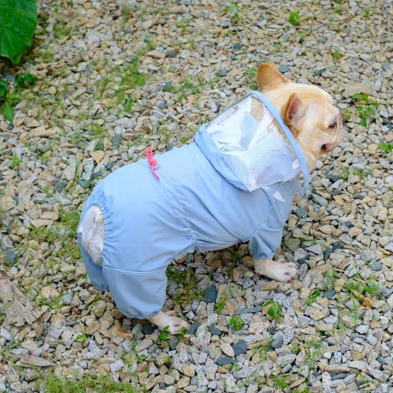 French Bulldog Pawshield Frenchie Hooded Raincoat – Breathable