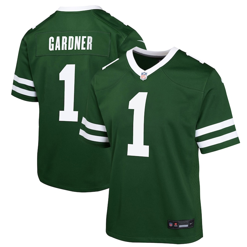 None Ahmad Sauce Gardner MVP Candidate NY Jets Elite Jersey Football A