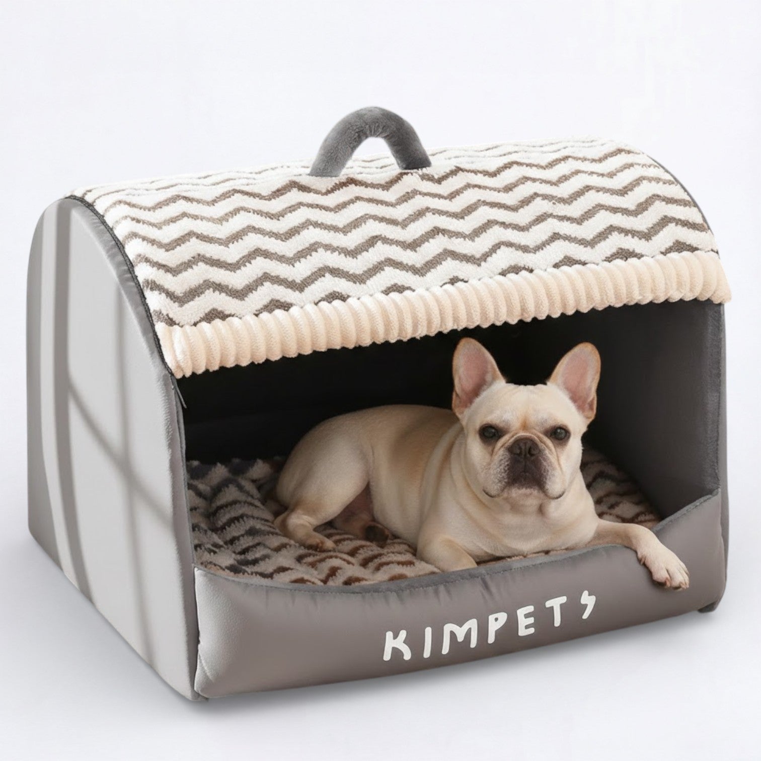 French Bulldog Snuglo Frenchie Cozy Cave Bed – Thickened Covered Dog