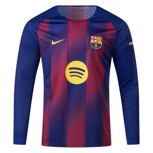 High Quality Quick Dry Barca 2526 Barcelona Home Long Sleeve Shirt