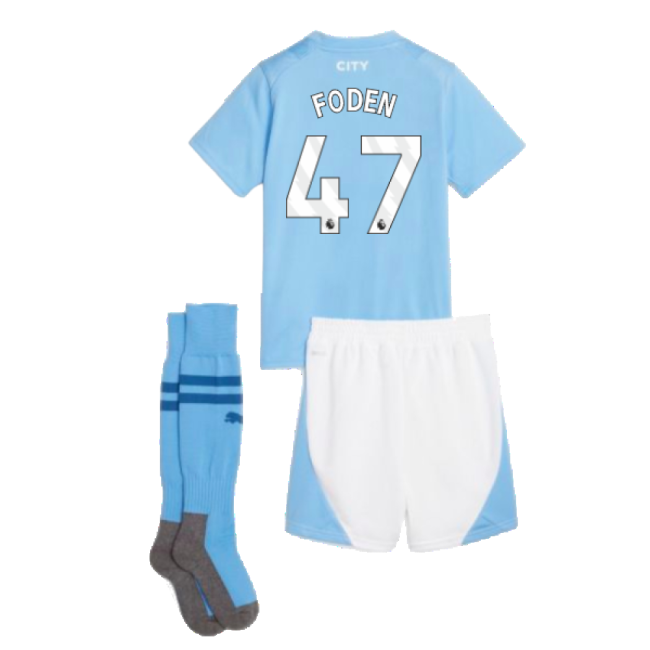 Man City Home Mini Kit 2023-2024 Game Replica Jersey