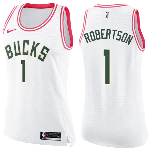 Bucks White Milwaukee Bucks #1 Nike Jersey - Economical Game Day Wear