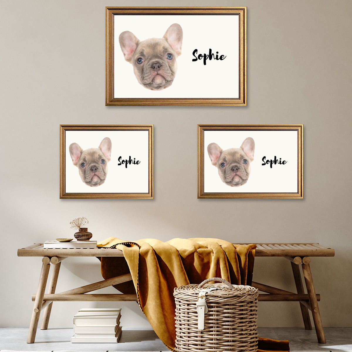 French Bulldog Remi Personalized Framed Poster • Wall Decoration Durable Dog Item