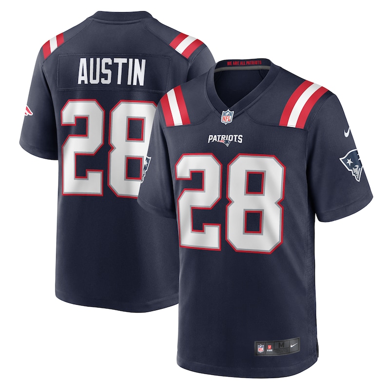 None Alex Austin NE Patriots Iconic Authentic Jersey Game Day Wear