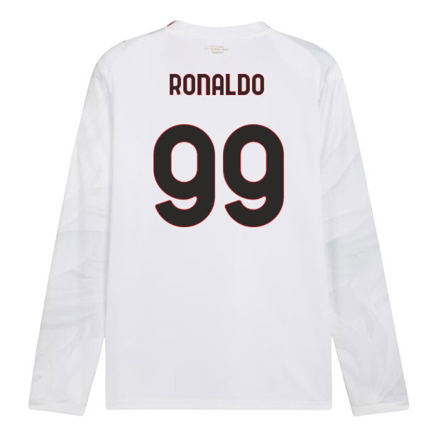 [JED] 2026 2027 AC Milan Long Sleeve Shirt Away Uniform (Ronaldo 99)