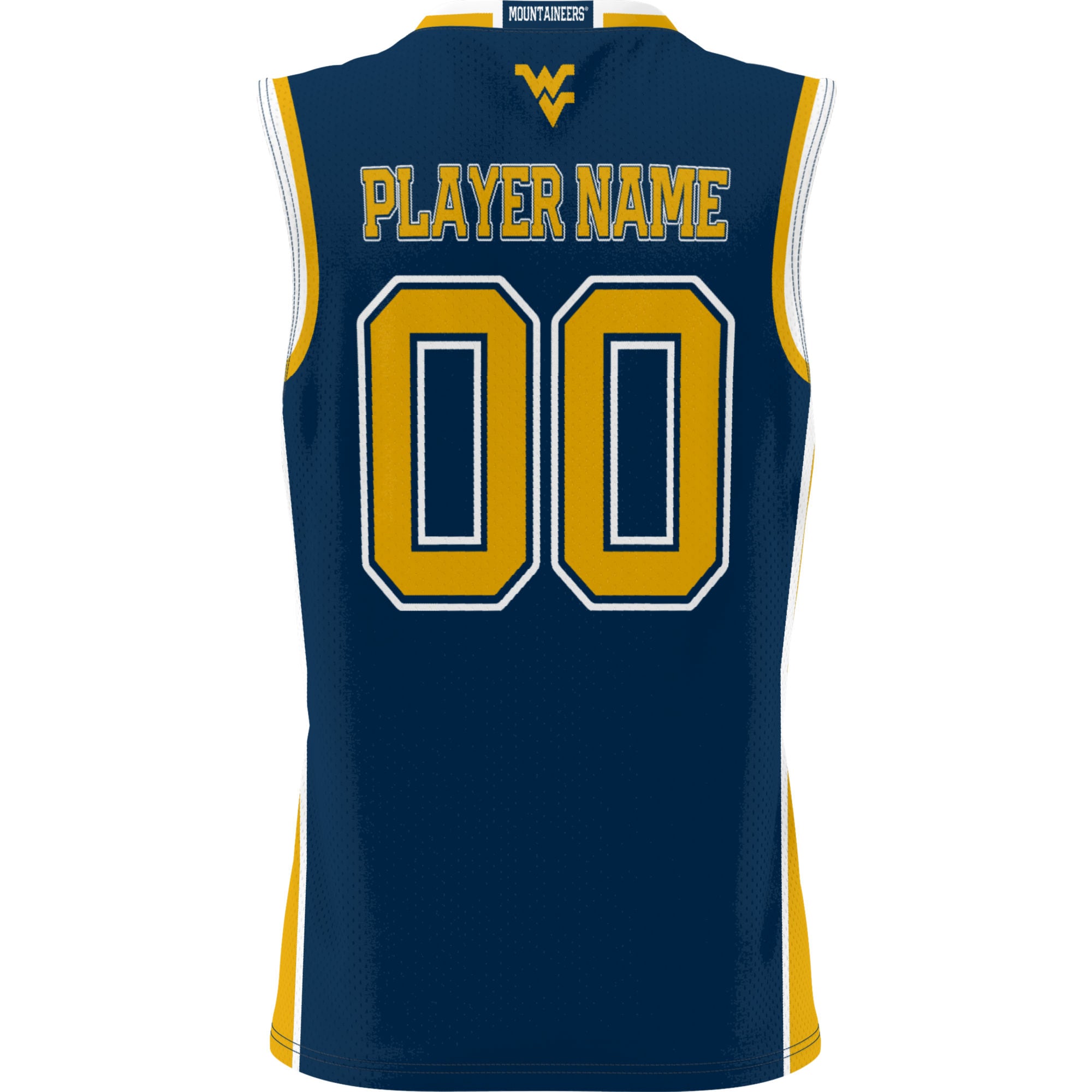 [NJP] West Virginia Mountaineers GameDay Greats Youth NIL Pick-A-Player Lightweight Women's Basketball Jersey - Navy