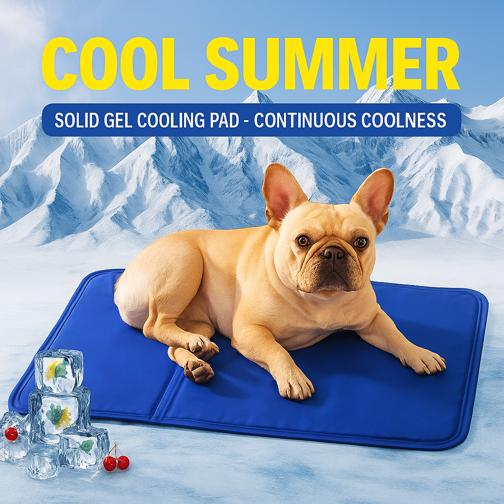 Aircooly Frenchie Cooling Bed – Non-Icy Soft Breathable Summer Gel Cool Mat