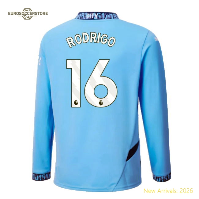 2024-2025 Man City Kids Gentle Jersey Rodrigo Kids-safe Technology