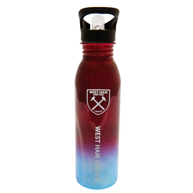 West Ham Licensed West Ham United FC UV Metallic Drinks Bottle